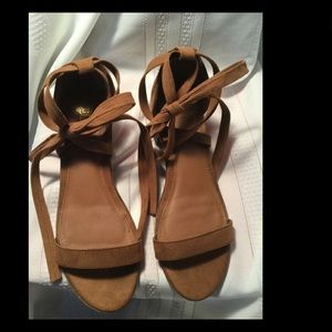 BRASH women’s Block Heel Lace Up Dress Sandal